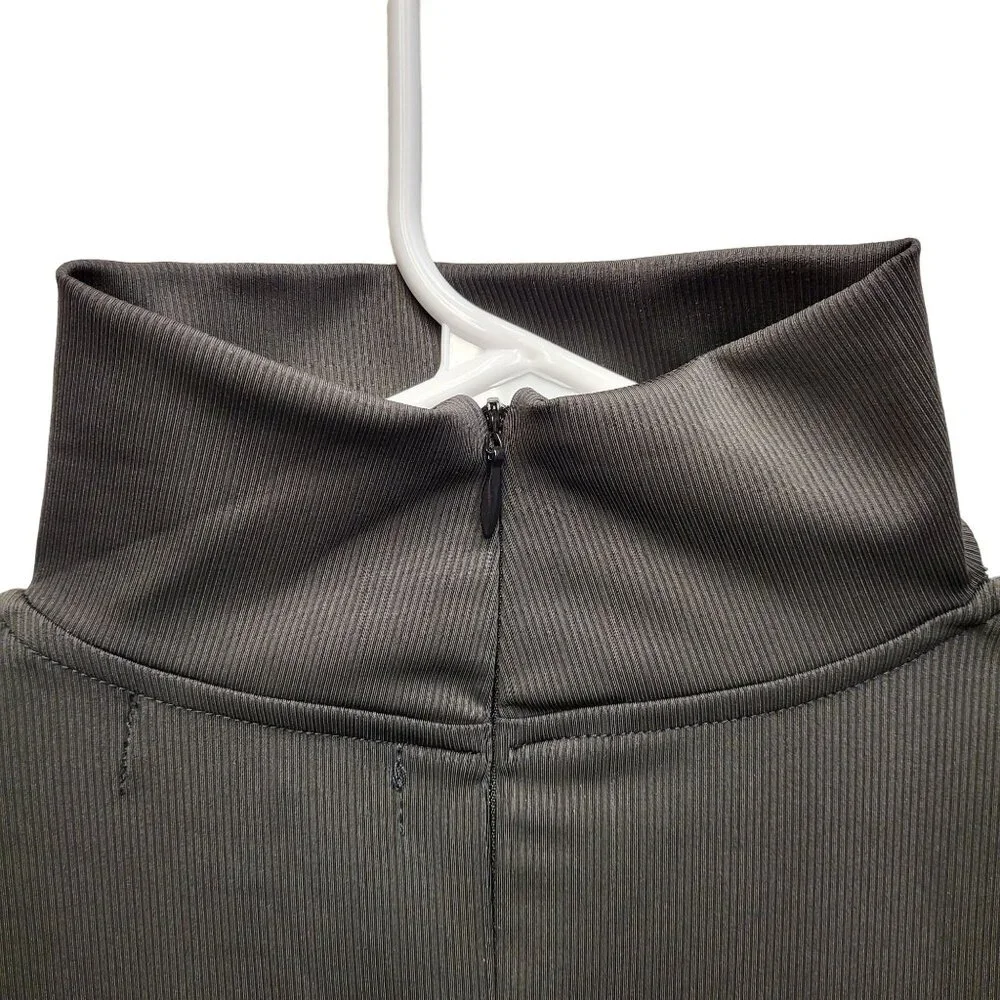 N:Philanthropy Women Casual Top Black Long Sleeve Mock Neck Cutout Ribbed S NWT! - Picture 12 of 15
